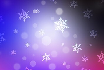 Dark Pink, Blue vector layout in New Year style.