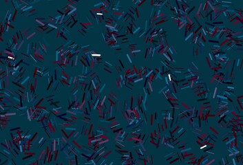 Dark green, red vector texture with colorful lines.