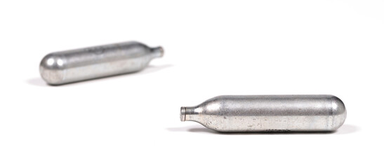 Empty canister of laughing gas