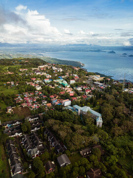 Several residential townships at Tagaytay, Cavite, Philippines. Real estate developments in Southeast Asia.
