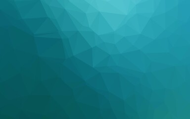 Light BLUE vector polygonal background. Geometric illustration in Origami style with gradient. The best triangular design for your business.