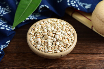 Barley seed rice on the background of retro Chinese style