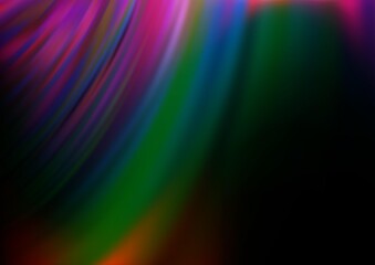 Dark Multicolor, Rainbow vector template with bubble shapes. Shining illustration, which consist of blurred lines, circles. Brand new design for your ads, poster, banner.