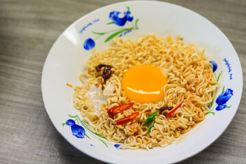 instant Noodle with the egg