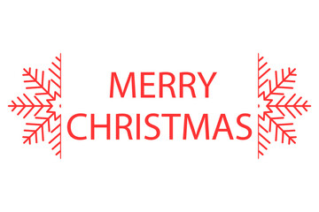 Naklejka na ściany i meble Merry Christmas and Happy New Year Lettering design