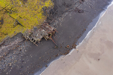 Grumant from above. Svalbard, Norway