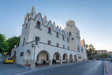 A Kos street view in Kos Island. Kos Island is populer tourist destination in Greece.