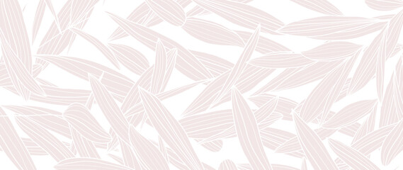 Obraz premium Olive brunch background vector. Gold and luxury natural leaves wallpaper for prints and fabric. vector illustration.