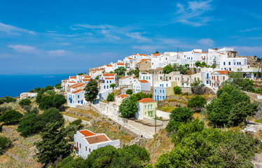 Nikia Village panoramic view in Nisyros Island
