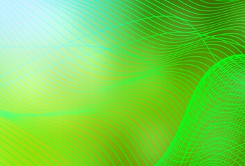 Light Green, Yellow vector glossy abstract backdrop.