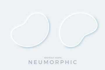 User interface elements for mobile app. Abstract Amoeba Shape