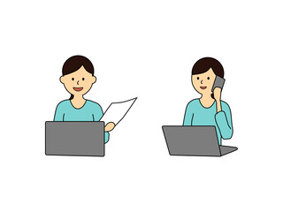 テレワーク女性-01