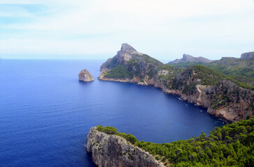 Cap de Formentor from the viewpoint of El Colomer, Serra de Tramuntana, Mallorca