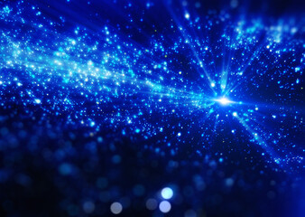 Starry sky in space. 3D illustration.
