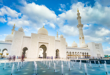 Sheikh Zayed Grand Mosque in Abu-Dhabi, UAE