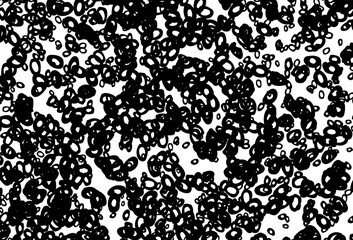 Fototapeta na wymiar Black and white vector background with bubbles.