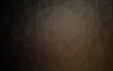 Dark Black vector polygonal template. Colorful illustration in Origami style with gradient.  Textured pattern for background.