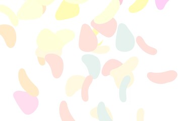 Light pink, yellow vector texture with random forms.