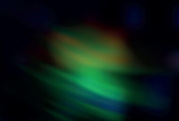 Dark Green, Red vector glossy abstract background.