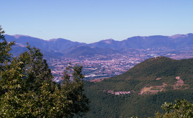 Panorama a Poggio San Romualdo Frazione di Fabriano nelle Marche