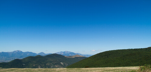 Obraz premium Panorama a Poggio San Romualdo Frazione di Fabriano nelle Marche