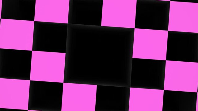 Abstract neon light corridor, concept  matrix box design.,Looping 4K video
