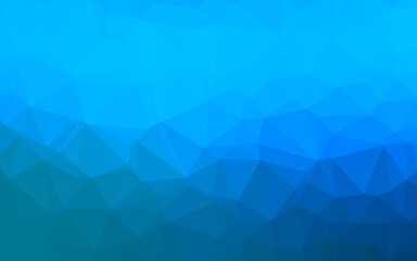 Light BLUE vector blurry triangle template. Glitter abstract illustration with an elegant design. New texture for your design.