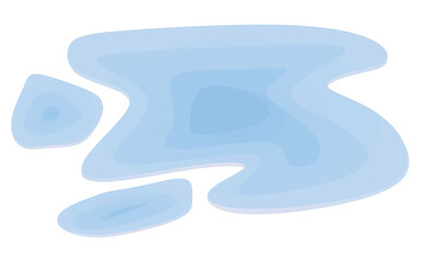 Water spill isolated. vector illustration