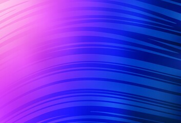 Light Pink, Blue vector blurred shine abstract background.