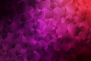 Dark Purple, Pink vector layout with curved lines.