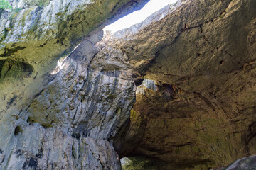Fototapeta na wymiar Devetashka cave near Devetaki village, Bulgaria