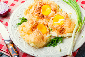 Homemade orsini eggs