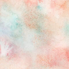 Watercolor background. Brown white and blue color