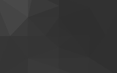 Dark Silver, Gray vector triangle mosaic cover. Brand new colorful illustration in with gradient. Completely new template for your business design.