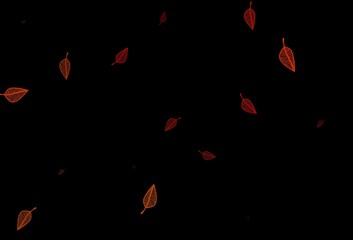 Dark Yellow, Orange vector sketch background.