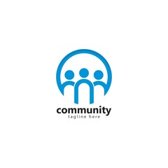 Obraz premium Adoption and community care Logo template vector