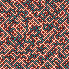 Abstract Geometric Pattern generative computational art illustration