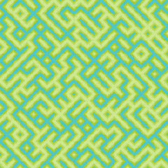 Abstract Geometric Pattern generative computational art illustration