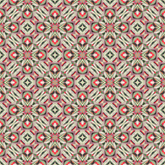 Geometric seamless pattern, ornament, abstract colorful background, fashion print, vector texture for textile, fabric, wallpaper, decoration.