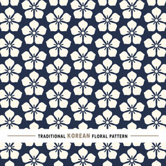 Traditional Korean floral pattern