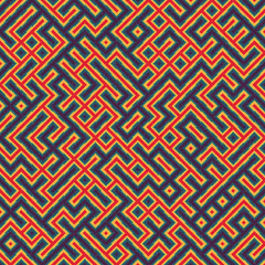 Abstract Geometric Pattern generative computational art illustration