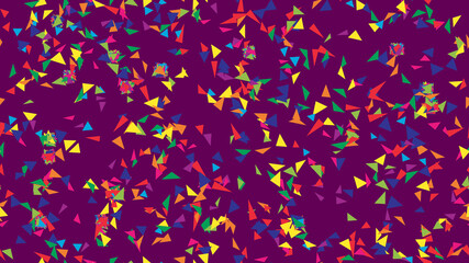 Kids geometric shapes seamless vector pattern. Triangles background. Geometric shapes backdrop for fabric,