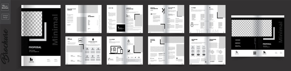 Minimal Company Brochure Design