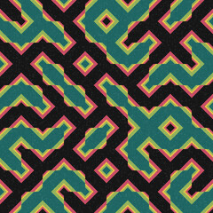 Abstract Geometric Pattern generative computational art illustration