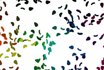 Light Multicolor, Rainbow vector background with abstract forms.