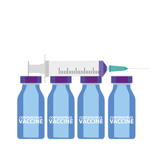 Corona virus vaccine, vector illustration