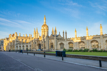 Cambridge architecture in the morning, England 