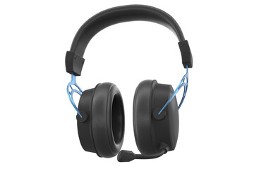 3D rendering of gaming headphones with microphone for cloud gaming and streaming