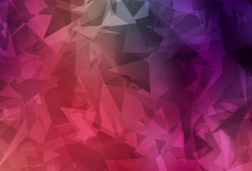 Light Pink, Red vector pattern with random polygonals.