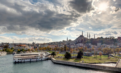 Fototapeta na wymiar Golden Horn, Istanbul